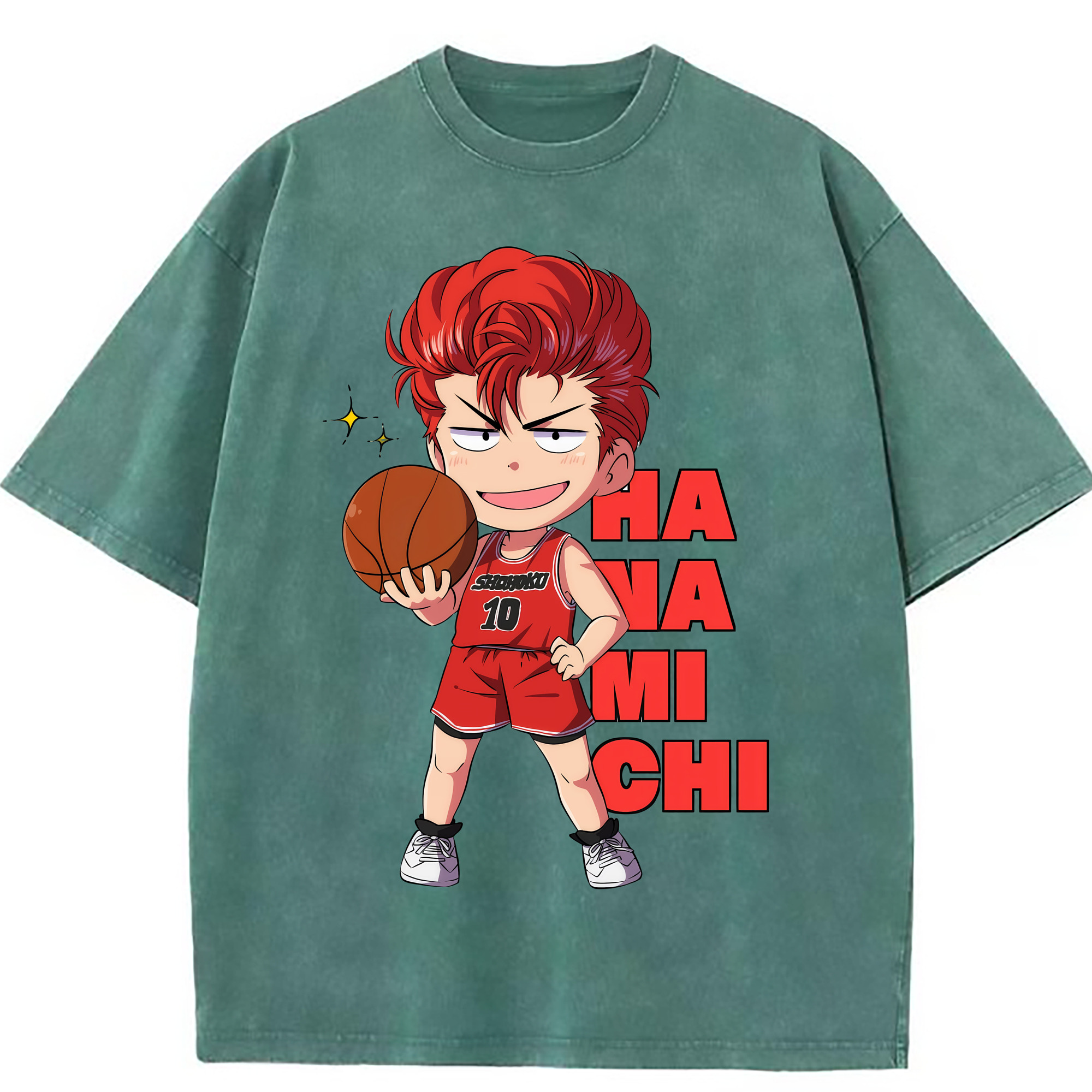 （画像用） SLAM DUNK／スラムダンク 綿100% ヴィンテージ風 半袖Tシャツ（フロントプリント）